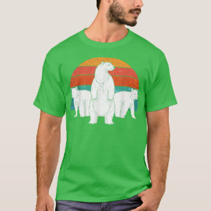 Retro Polar Bear Lover Arctic Animal Lover Polar B T-Shirt