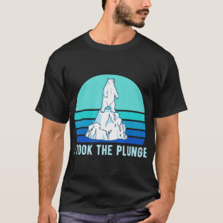 Retro Polar Plunge Vintage Polar Bear Funny Took P T-Shirt