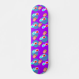 Retro Polarized 3d Movie Buttered Popcorn Skateboard