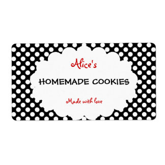 Retro Polka Dot Cookies personnalisés