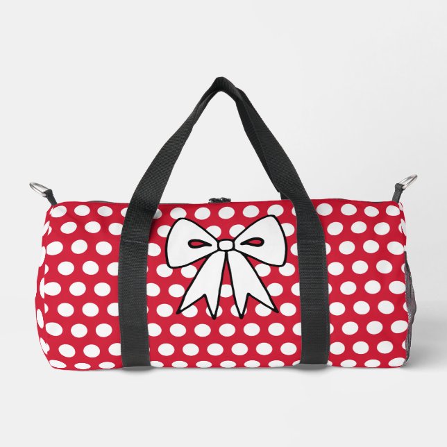 Retro Polka Dot Duffel Bag Gift (Front)