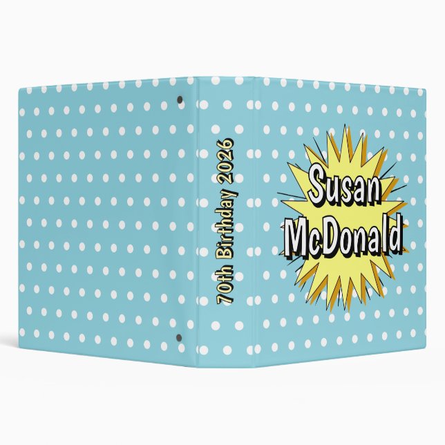 Retro polka dot fifties style binder (Background)