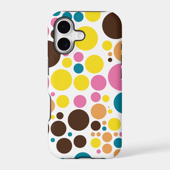 Retro Polka Dot Mosaic Pattern (Back)