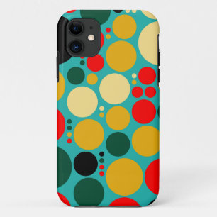 Retro Polka Dot Mosaic Pattern #4 iPhone 11 Case