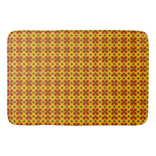 Retro Polka Dot Pattern 60s 70s Funky Bath Mat