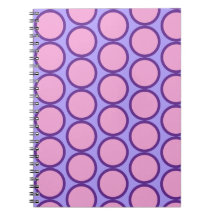 Retro Polka Dots Pink Purple & Yellow Design 