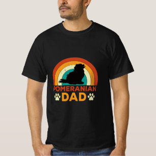 Retro Pomeranian Dad T-Shirt