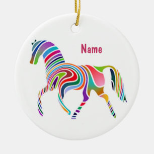 Retro Pony Ceramic Ornament