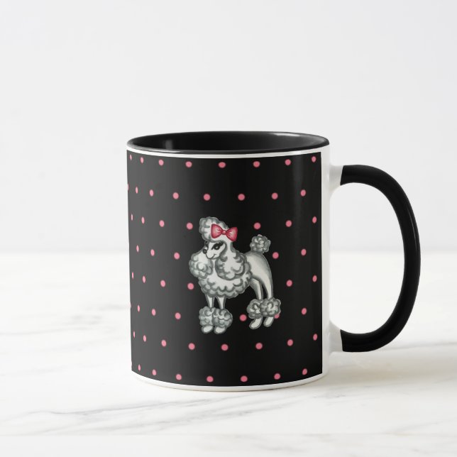 Retro Poodle Coffee Mug (Right)