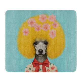 Retro Poodle Cutting Board, Retro Cutting Board