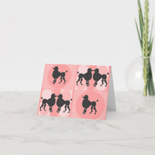 Retro Poodle Notecards