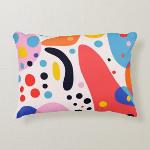 Retro Pop Abstract Blobs Pillow