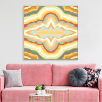 Retro Pop Art Abstract Geometric Wavy Pattern