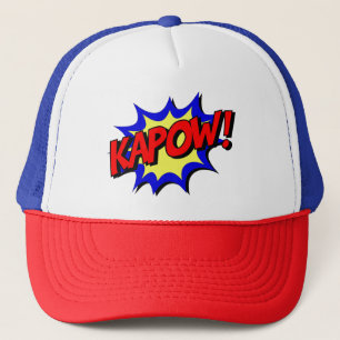 Retro Pop Art Comic KAPOW Trucker Hat