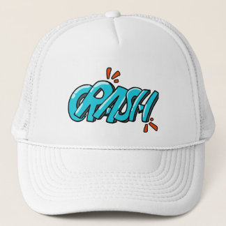 Retro Pop Art CRASH Graffiti Lettering Trucker Hat
