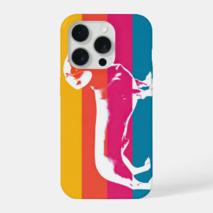 Retro Pop Art Dachshund Silhouette iPhone 15 Pro Case