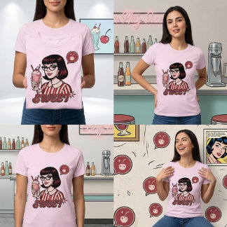 Retro Pop Art Diner Milkshake T-Shirt
