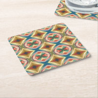 Retro Pop Art Geometric Colour Block Pattern