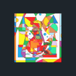 Retro Pop Art Mermaid Colorful Comic Style Square  Canvas Print<br><div class="desc">Retro Pop Art Mermaid Colorful Comic Style Square Graphic Product Description Make a splash with this vibrant "Pop Art Mermaid" design! Featuring a bold, comic-book style illustration of a mystical mermaid, this square graphic is an explosion of saturated colors and retro energy. The sharp outlines and Ben-Day dot inspiration give...</div>