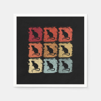Retro Pop Art Rat Rodent Gift Napkin