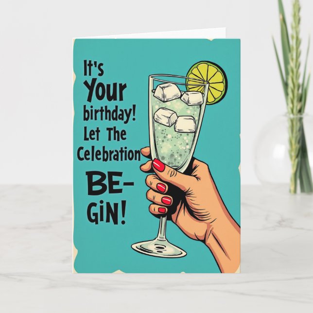Retro Pop Birthday Card (Front)