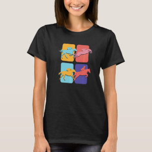 Retro Pop Equestrian Sport Horse Riding Vintage Dr T-Shirt