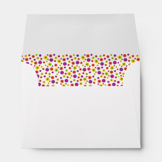 Retro Pop Flower Power Envelopes (Back (Bottom))