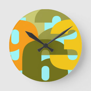 Retro Pop Round Clock
