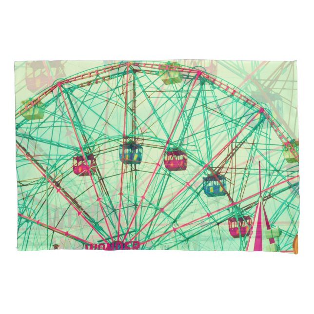 Retro Pop Summer Carnival Pillowcase (Front)