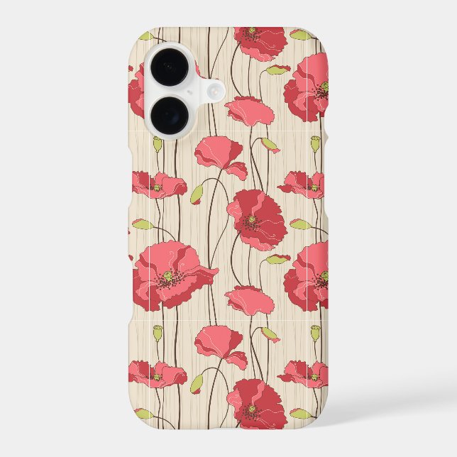 Retro Poppies Pattern (Back)