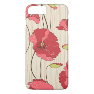 Retro Poppies Pattern Case-Mate iPhone Case