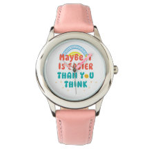 Retro Positive Quote eWatch Watch