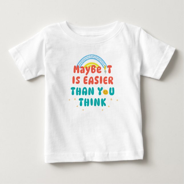 Retro Positive Quote T-Shirt (Front)