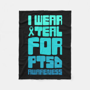 Retro Post Traumatic Stress Ptsd Awareness 1 Fleece Blanket
