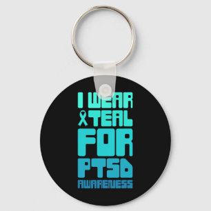 Retro Post Traumatic Stress Ptsd Awareness 1 Keychain