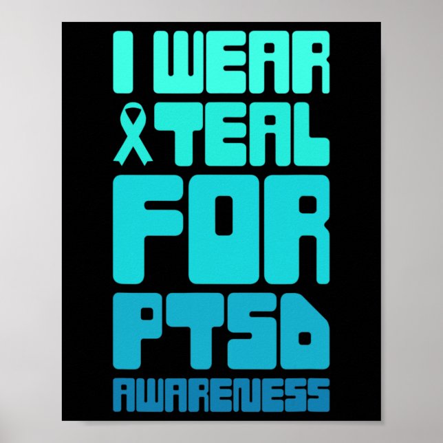 Retro Post Traumatic Stress Ptsd Awareness 1  Poster (Front)