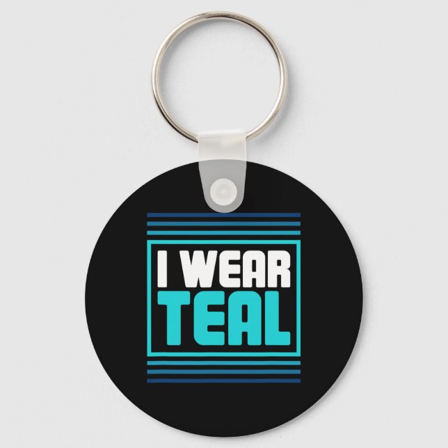 Retro Post Traumatic Stress Ptsd Awareness  Keychain (Front)