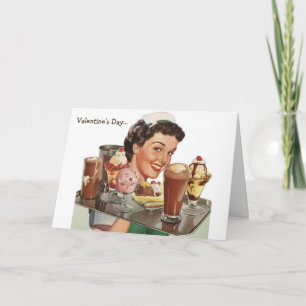 Retro - Post-Valentine's Day Chocolate Sale, Holiday Card