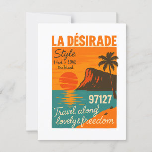 Retro Postcard La Désirade 97127 Antilles