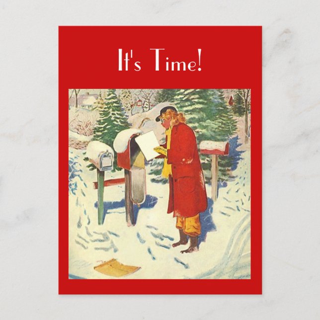 Retro Postcard The Mail Appointment Reminder PC (Front)