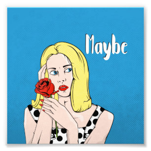 Retro Poster Maybe Woman
