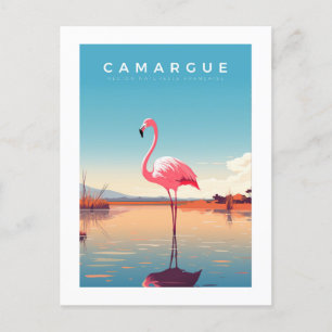 Retro poster - travel - vintage - camargue - Hive Holiday Postcard