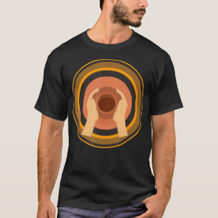 Retro Pottery Wheel Clay Artist Ceramic Sculptor P T-Shirt
