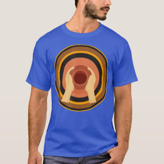Retro Pottery Wheel Clay Artist Ceramic Sculptor P T-Shirt