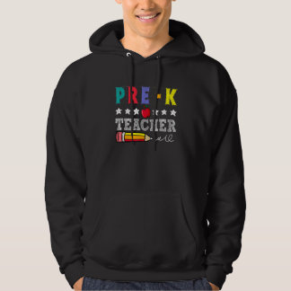 Retro  Pre K Teacher Life  For Back To School Pre  Hoodie