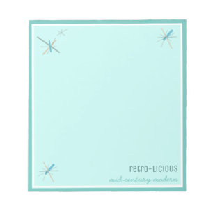 Retro Pretty Mid-Century Modern Notepad