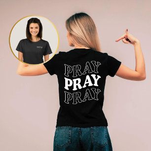 Retro Prière Prière Prière Chrétienne T-shirt