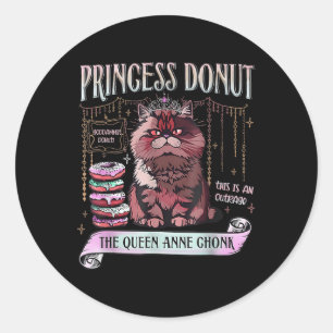 Retro Princess Donut Dungeon Crawler Carl Book Lov Classic Round Sticker