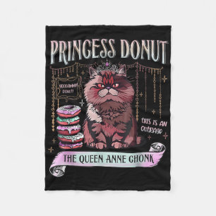 Retro Princess Doughnut Dungeon Crawler Carl Book  Fleece Blanket