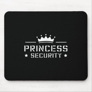 Retro Princess Security Boys Brother Birthday Dad Mouse Pad